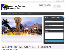 Tablet Screenshot of innovativeelectricservices.com